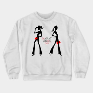 Black silhouette of fashion girls Crewneck Sweatshirt